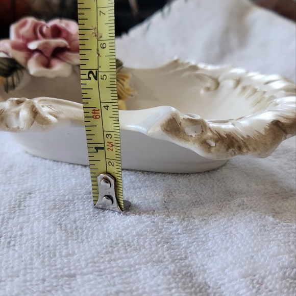 German handcrafted vintage porcelain dish with stamp - Picture 10 of 12